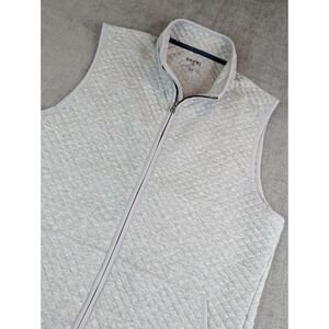 Rhone Vest Mens M Grey Gramercy Diamond Quilted Full Zip Golf Travel Jacket